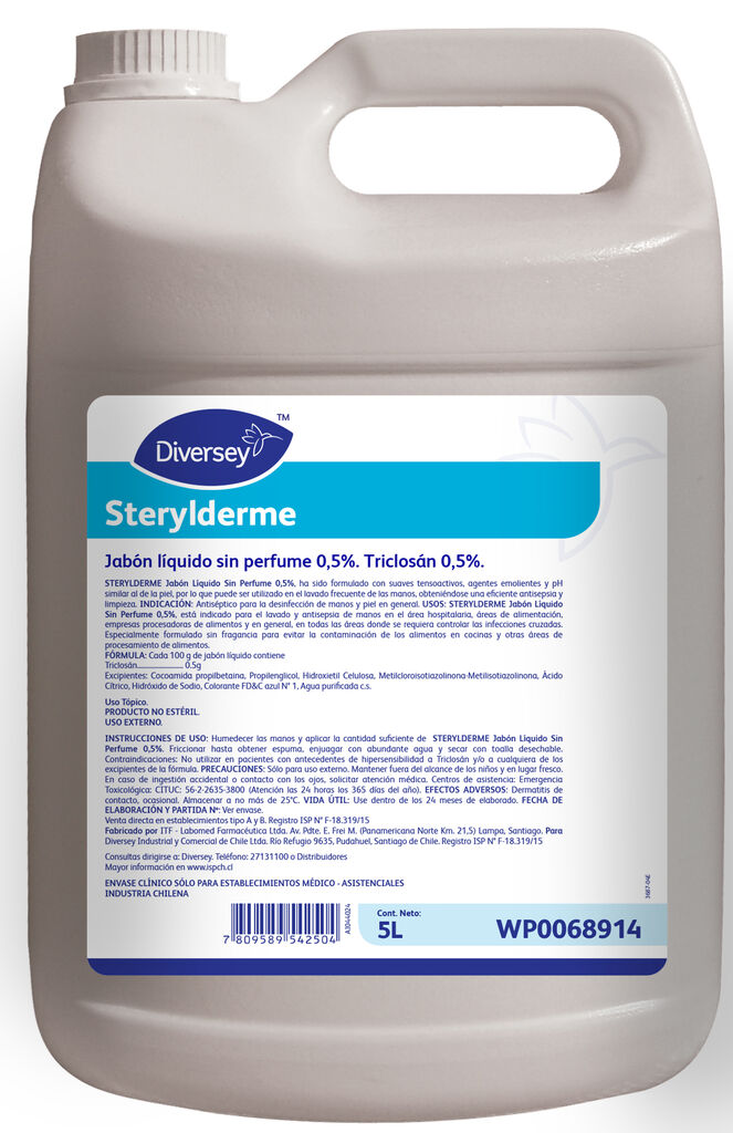 SOFTCARE STERYLDERME 2x5L - JABÓN LÍQUIDO 0,5 % TRICLOSÁN